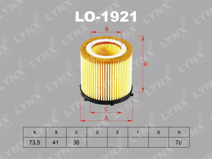 LYNXauto LO-1921 Oil Filter LO1921