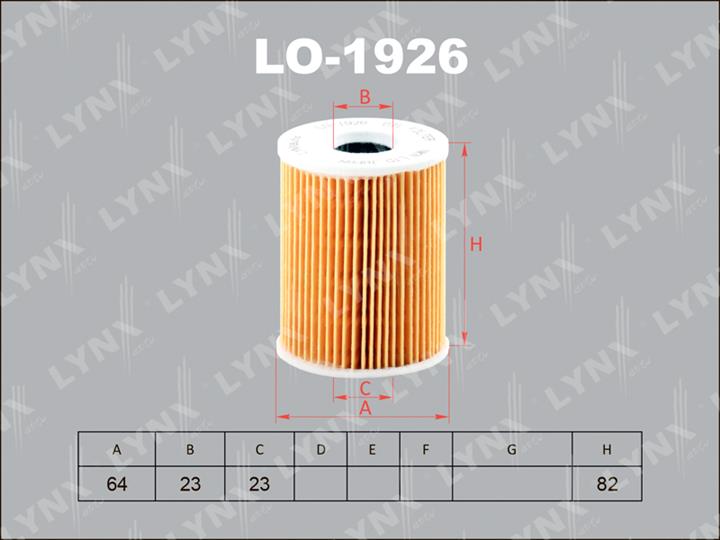 LYNXauto LO-1926 Oil Filter LO1926