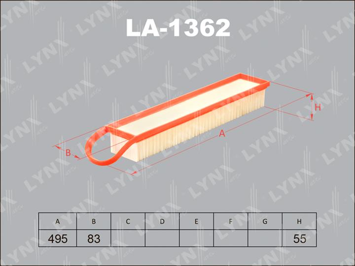 LYNXauto LA-1362 Air filter LA1362