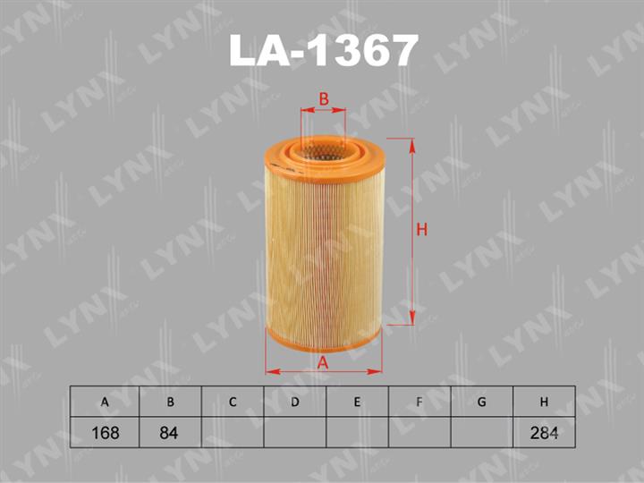 LYNXauto LA-1367 Air filter LA1367