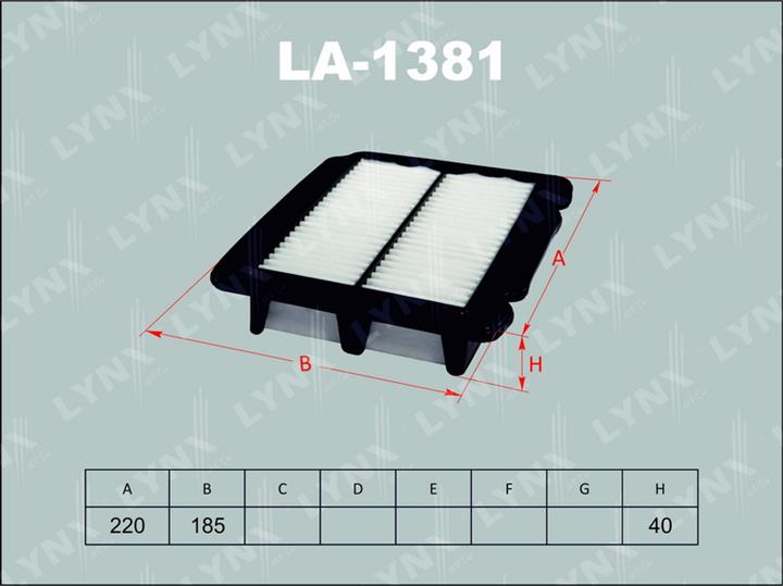 LYNXauto LA-1381 Air filter LA1381