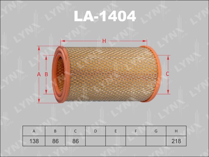 LYNXauto LA-1404 Air filter LA1404