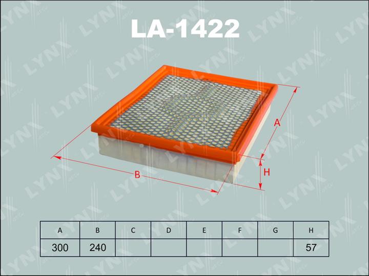 LYNXauto LA-1422 Air filter LA1422