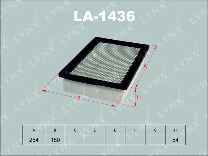 LYNXauto LA-1436 Air filter LA1436