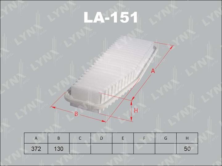 LYNXauto LA-151 Air filter LA151
