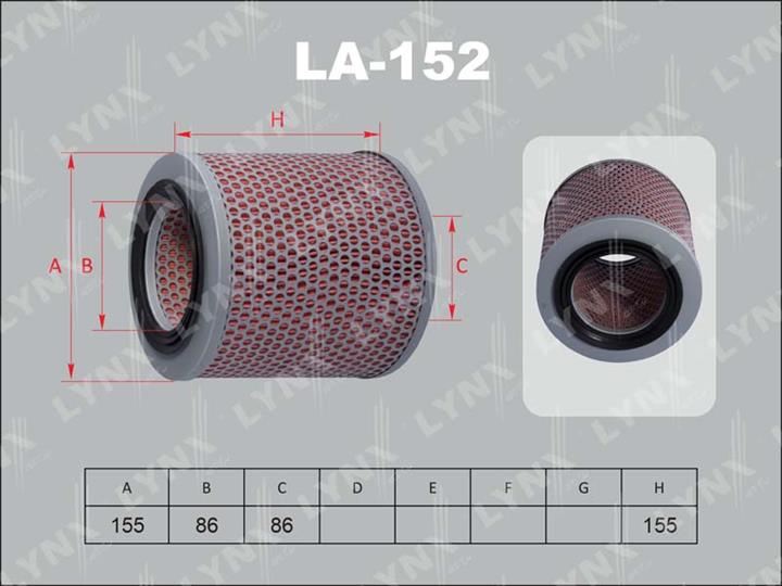 LYNXauto LA-152 Air filter LA152