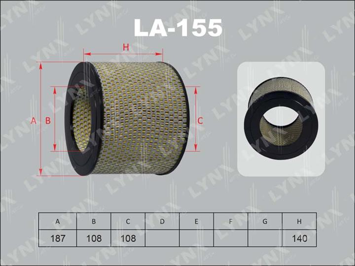 LYNXauto LA-155 Air filter LA155