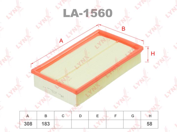 LYNXauto LA-1560 Air filter LA1560