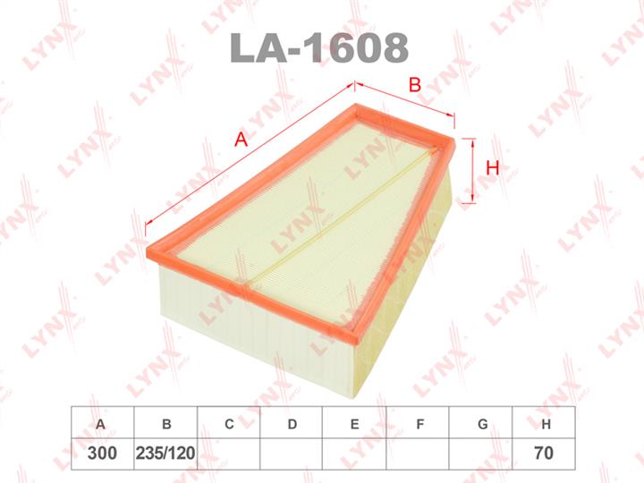 LYNXauto LA-1608 Air filter LA1608