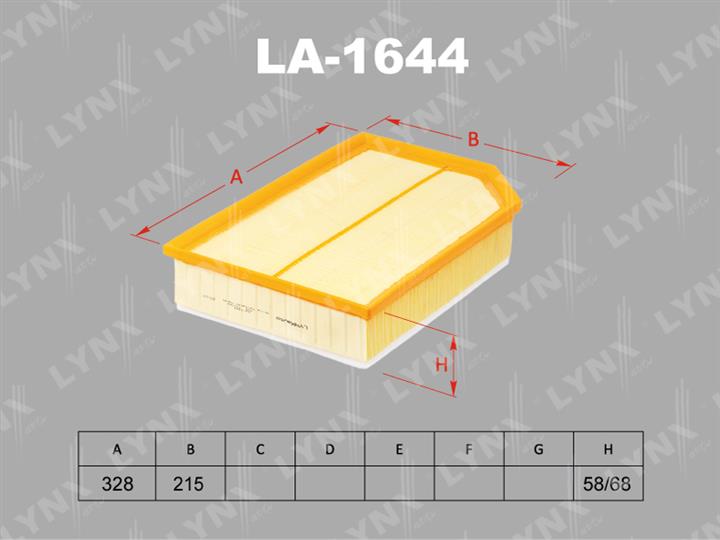 LYNXauto LA-1644 Air filter LA1644