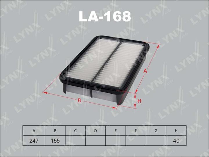 LYNXauto LA-168 Air filter LA168