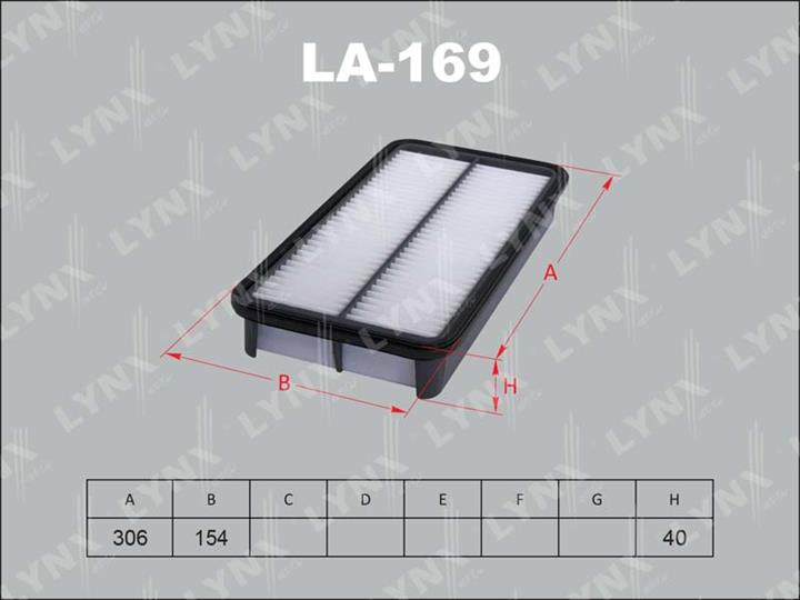 LYNXauto LA-169 Air filter LA169