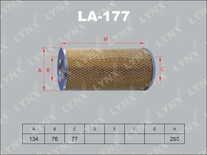 LYNXauto LA-177 Air filter LA177