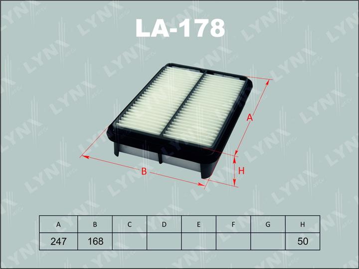 LYNXauto LA-178 Air filter LA178