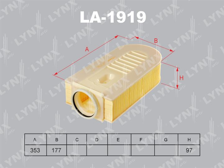 LYNXauto LA-1919 Air filter LA1919