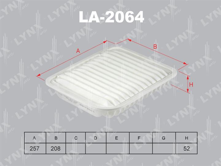 LYNXauto LA-2064 Air filter LA2064