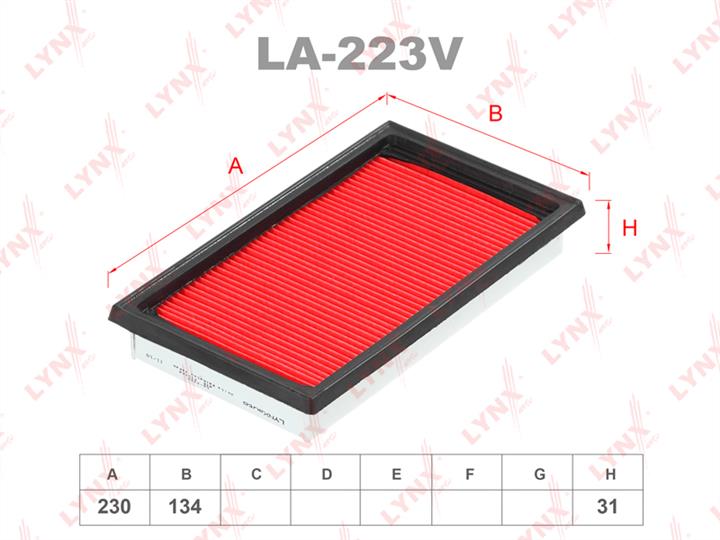 LYNXauto LA-223V Air filter LA223V