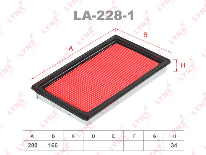 LYNXauto LA-228-1 Air filter LA2281