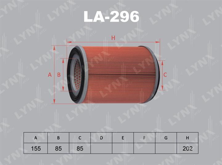 LYNXauto LA-296 Air filter LA296
