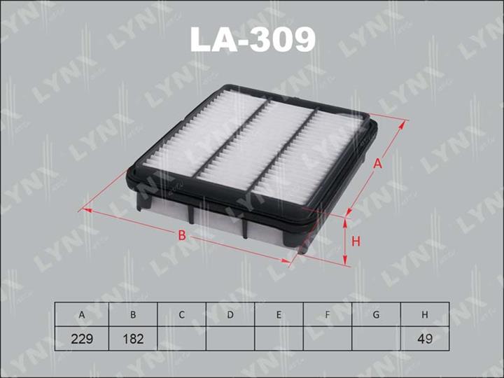 LYNXauto LA-309 Air filter LA309