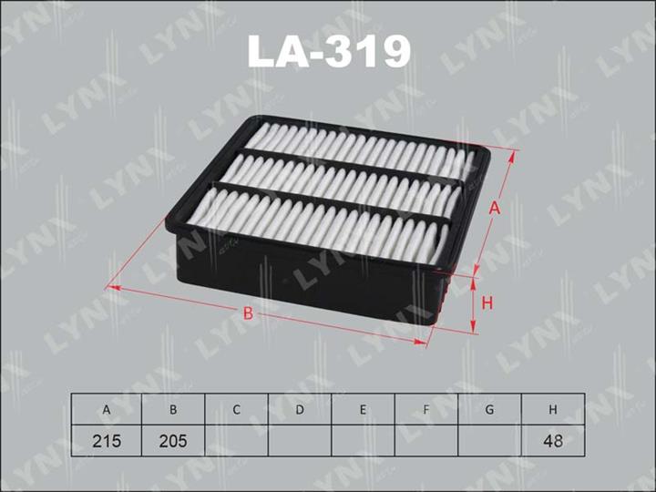 LYNXauto LA-319 Air filter LA319