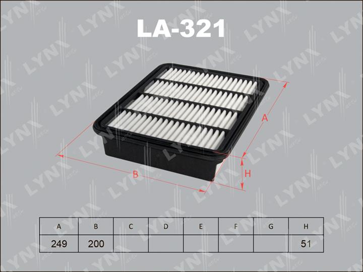 LYNXauto LA-321 Air filter LA321