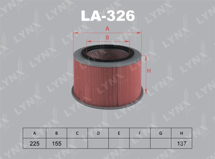 LYNXauto LA-326 Air filter LA326