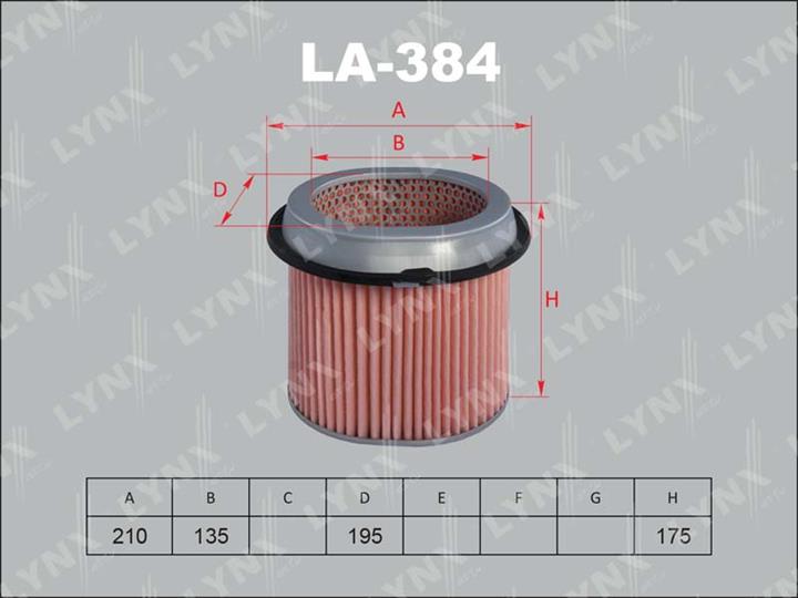 LYNXauto LA-384 Air filter LA384