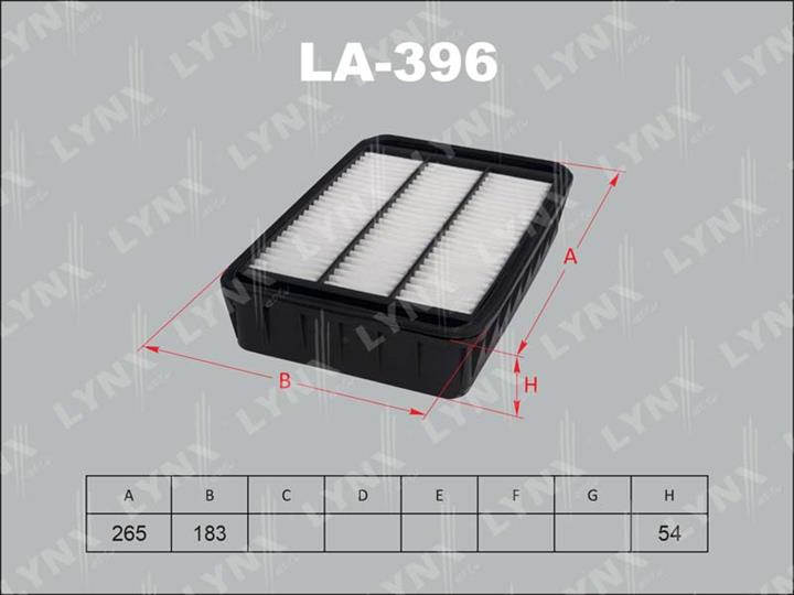 LYNXauto LA-396 Air filter LA396