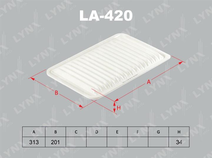 LYNXauto LA-420 Air filter LA420
