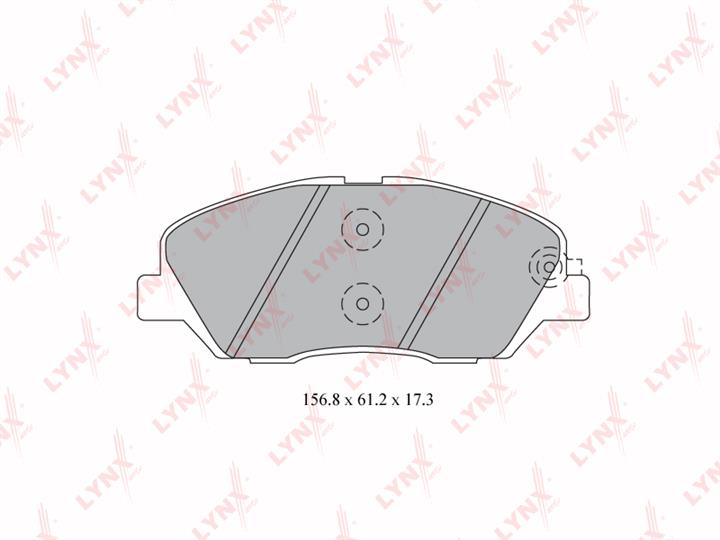 LYNXauto BD-3615 Brake Pad Set, disc brake BD3615