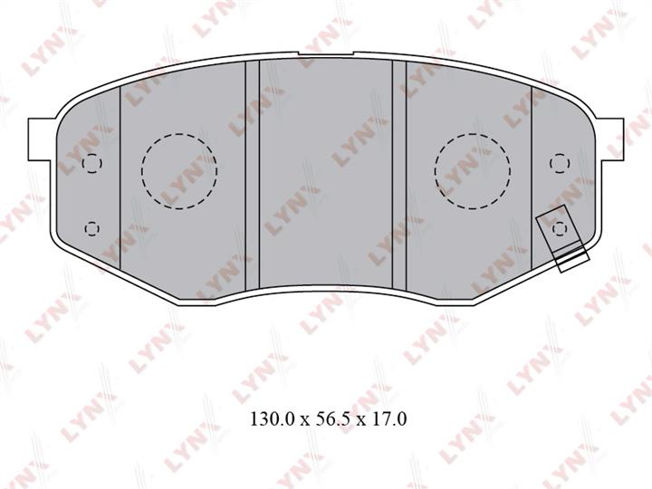 LYNXauto BD-3624 Brake Pad Set, disc brake BD3624