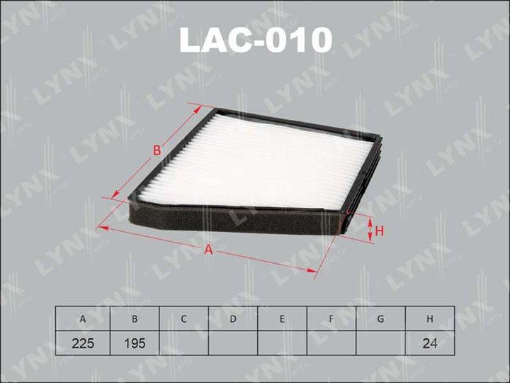 LYNXauto LAC-010 Filter, interior air LAC010