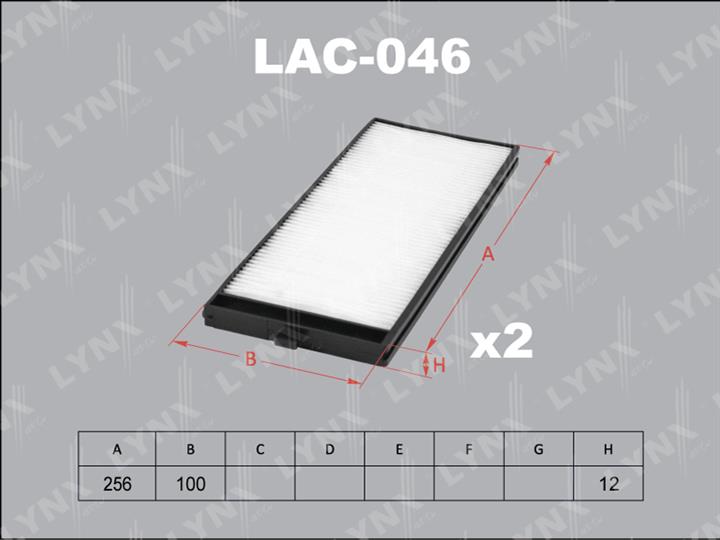 LYNXauto LAC-046 Filter, interior air LAC046