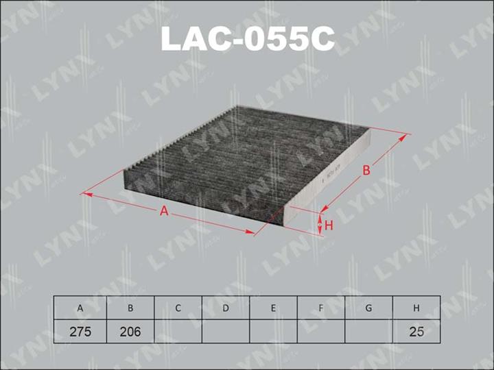 LYNXauto LAC-055C Activated Carbon Cabin Filter LAC055C