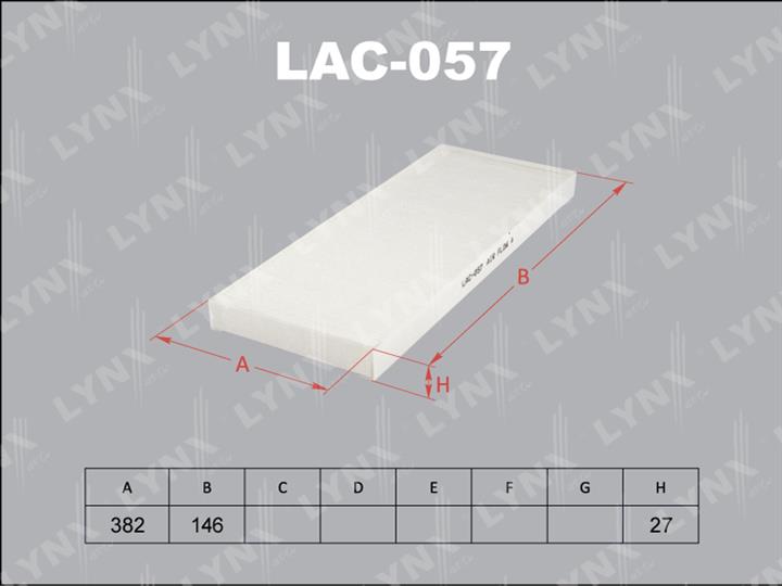 LYNXauto LAC-057 Filter, interior air LAC057
