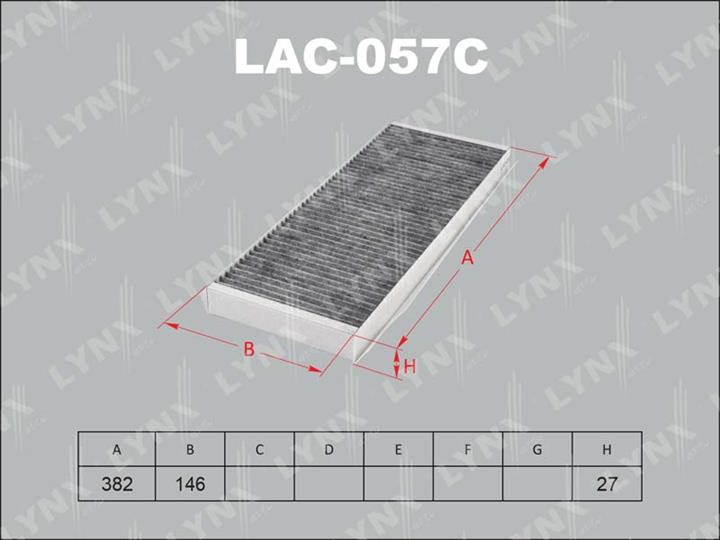 LYNXauto LAC-057C Activated Carbon Cabin Filter LAC057C