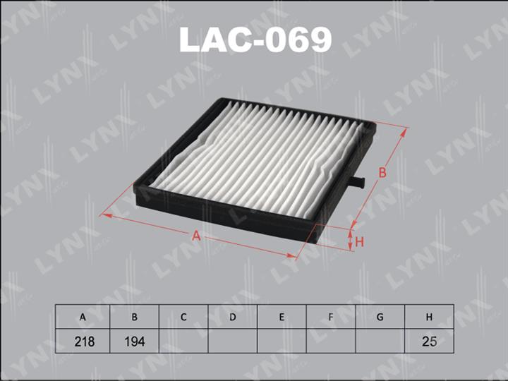 LYNXauto LAC-069 Filter, interior air LAC069
