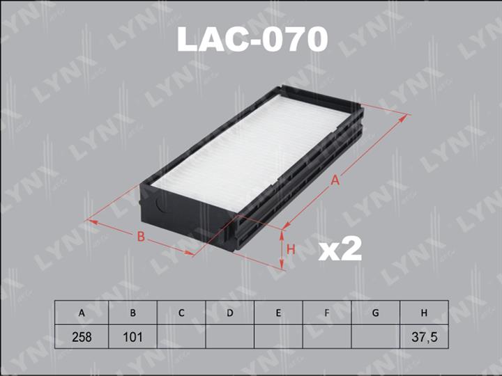 LYNXauto LAC-070 Filter, interior air LAC070
