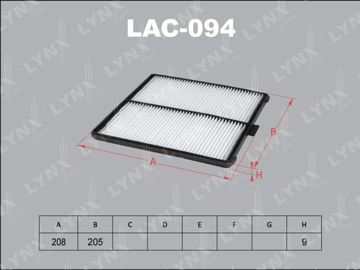 LYNXauto LAC-094 Filter, interior air LAC094