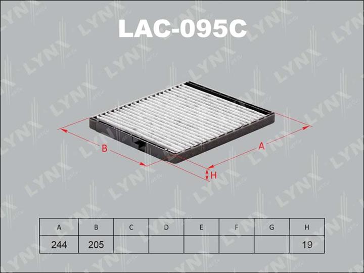 LYNXauto LAC-095C Activated Carbon Cabin Filter LAC095C