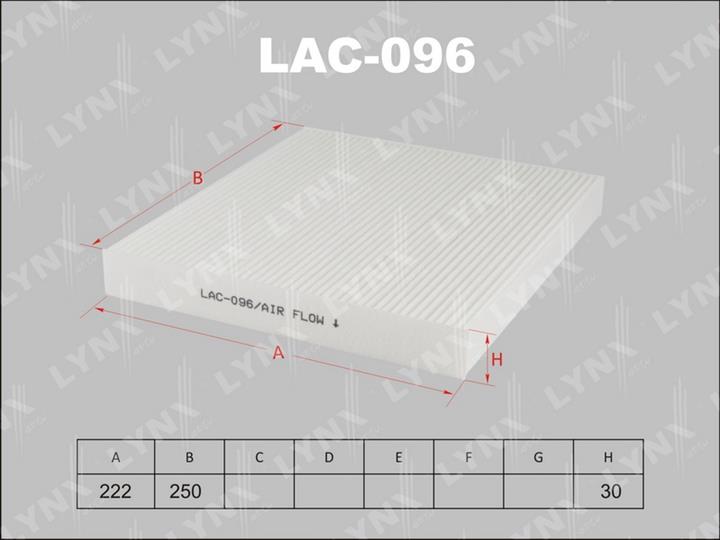 LYNXauto LAC-096 Filter, interior air LAC096