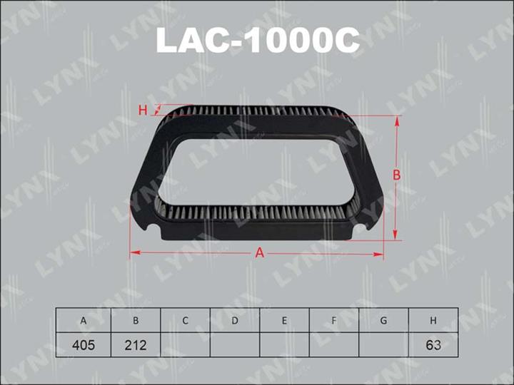 LYNXauto LAC-1000C Activated Carbon Cabin Filter LAC1000C