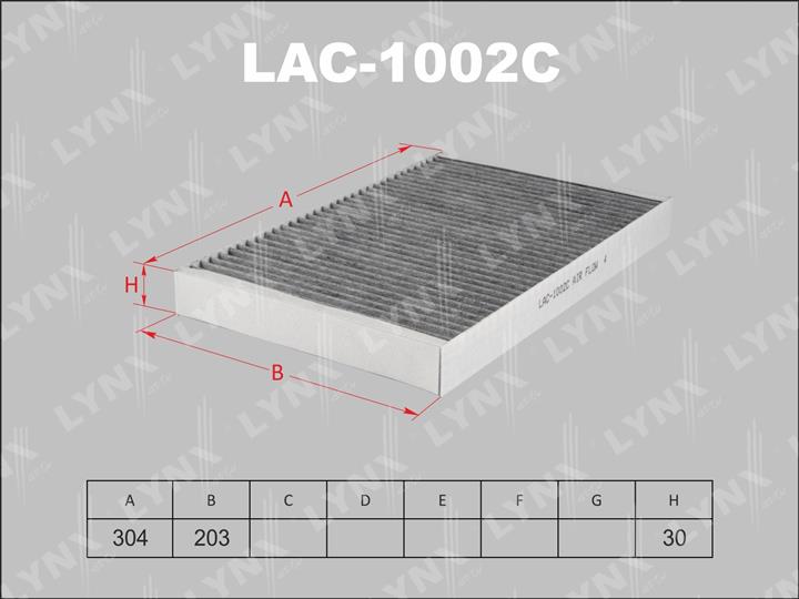 LYNXauto LAC-1002C Filter, interior air LAC1002C