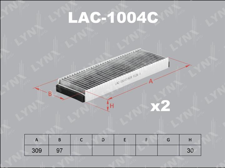 LYNXauto LAC-1004C Activated Carbon Cabin Filter LAC1004C