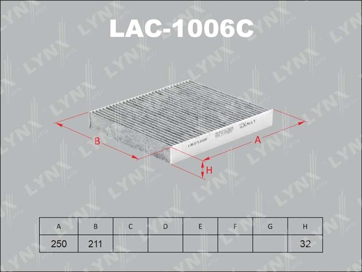 LYNXauto LAC-1006C Activated Carbon Cabin Filter LAC1006C