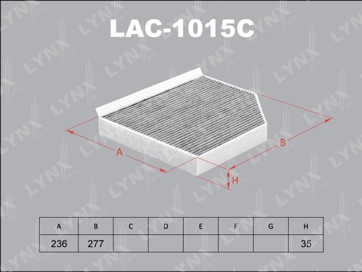LYNXauto LAC-1015C Activated Carbon Cabin Filter LAC1015C