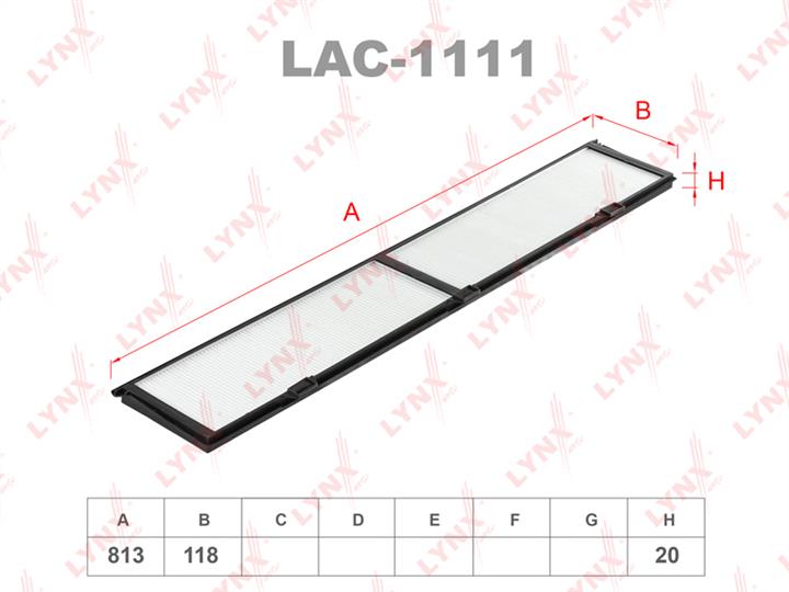 LYNXauto LAC-1111 Filter, interior air LAC1111
