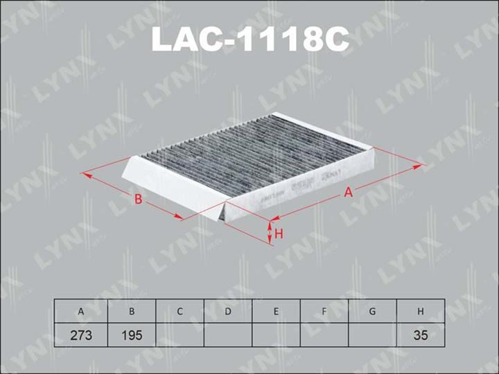 LYNXauto LAC-1118C Activated Carbon Cabin Filter LAC1118C