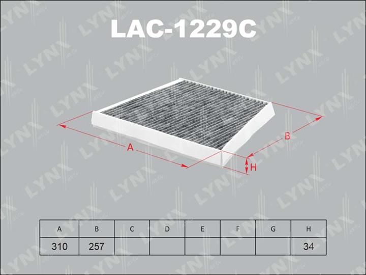 LYNXauto LAC-1229C Activated Carbon Cabin Filter LAC1229C